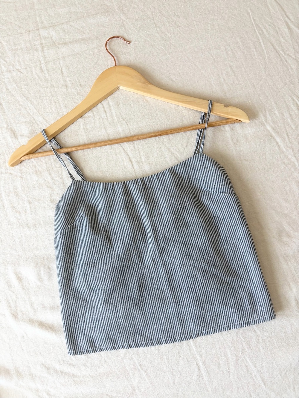 Brandy Melville | Striped Blue Spaghetti Strap Tank Top